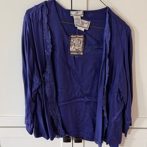 NWT April Cornell twin set, Sleeveless Top and 3/4 sleeve top